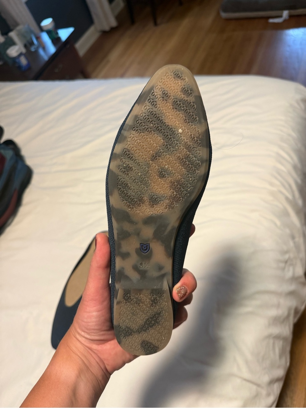 Rothy's Navy Blue Slip-On Mules - Picture 3 of 3